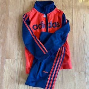 Boys adidas track suit, size 7